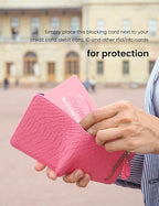 WHonor RFID Blocking Card 2 Pack, One Card Protects Entire Wallet for Women, Credit Debit Card Protector, Anti-Theft NFC Contactless Blocker