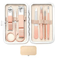Manicure Set Women Men Nail Clipper Set Stainless Steel Toe Finger Nail Clippers Personal Care Tool with Case Travel Manicure Tool Nail Care Set Women Men Nail Grooming Kit Gifts for Mother Wife