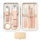 Manicure Set Women Men Nail Clipper Set Stainless Steel Toe Finger Nail Clippers Personal Care Tool with Case Travel Manicure Tool Nail Care Set Women Men Nail Grooming Kit Gifts for Mother Wife