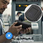 Silicone Case for Anker 737 Power Bank (24,000mAh 3-Port) 1/4-inch nut Hole, SD/SIM Card Storage Reserved Compatible with Anker 737 Power Bank Travel Protective Cover Dustproof with Handle (Black)