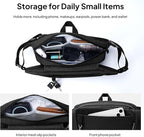 TOPEAST Waist Pack 4L Large Capacity Fanny Pack with Hidden Water Bottle Pocket, Water Resistant Crossbody Sling Bag for Men Women, Adjustable Belt Bag for Hiking Running Travel Cycling