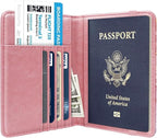 Passport Holder Cover,Traveling Passport Case Cute Passport Wallet for Women,Red Marble