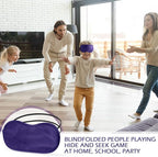 Tarpop 200 Pcs Eye Mask Sleeping Blindfold Eye Cover with Adjustable Strap for Games Party Team Building Travel Individually Wrapped Sleep Mask for Women Men (Purple)