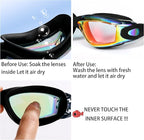 EWPJDK Swim Goggles - 2 Pack Swimming Goggles Anti Fog No Leaking For Adult Women Men
