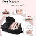 Genteen Lunch Box for Kids,Girls - Insulated LunchBox Reusable, Zip Closure & Buckle Handle, Portable Cooler for Work, School, Travel (Pink)