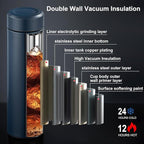 PARACITY Insulated Water Bottle,17 oz Stainless Steel Thermo, Double Wall Vacuum Water Bottle, Metal Water Bottle Keeps Hot for 12 Hrs, Cold for 24 Hrs, for Coffee, Drinks