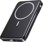 Magnetic Portable Charger, 10000mAh Power Bank, 5 in 1 Portable Charger with Built in Cable, 20W Fast Charging for Magsafe Battery Pack Compatible with iPhone 17/16/15/14/13/12 Pro/Pro Max Series