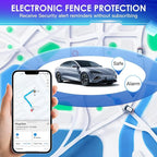 Hongtop GPS Tracker for Vehicles No Monthly Fee,Real Time Car Mini GPS Tracker Work with Apple Find My(iOS Only),Hidden Car Tracker with Magnetic Case (1PCS Black Tracker, White Magnetic Case)