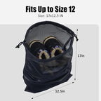 Gloppie Shoe Bags for Travel, Shoe Storage Bag with Drawstring, Packing Organizer for Sneakers, Gym, Luggage, Closet, Weekender Overnight Travel Essentials