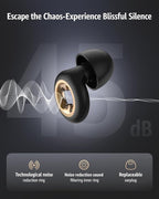 Sleeping Ear Plugs: 45DB Noise Cancelling Ultra-Comfy Reusable Ear Plug- Silicone Hearing Protection for Concerts & Travel & Snoring-Silicone Hearing Protection Earbuds with 8 Eartips