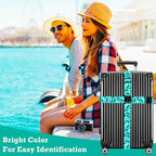Luggage Straps for Suitcases TSA Approved Easy Pack Organized Suitcase Strap, Luggage Strap, Luggage Belt Strap, Bag Straps for Luggage. Buckle Straps Travel Accessories (Turqoise)