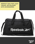 Reebok Duffle Bag - Lightweight Unisex Carry On Gym Bag - Travel and Sports Duffel Bags for Men and Women, Denver - Black