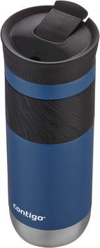 Contigo Byron Vacuum-Insulated Stainless Steel Travel Mug with Leak-Proof Lid, Reusable Coffee Cup or Water Bottle, BPA-Free, 20oz 2-Pack in Sake & Blue Corn Perfect for Hot and Cold Beverages