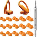 15 Pairs Ear Tips for Powerbeats Pro 2, Replacement EarTips Accessories for Beats Pro 2 Earbuds, 5 Sizes (XS/S/M/L/XL), Fit Charging Case, Orange