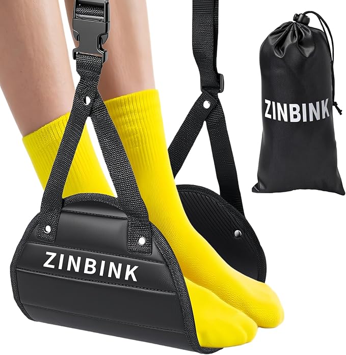 Airplane Foot Hammock, Portable Foot Hammock for Plane Travel to Relax Your Feet, Plane Travel Essentials Comfy Foot Rest Hanger Plane Footrest for Long Trip