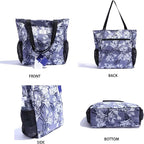 Original Floral Water Resistant Large Tote Bag Shoulder Bag for Gym Beach Travel Daily Bags Upgraded