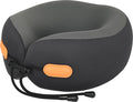 360° Support Memory Foam Travel Neck Pillow – Adjustable Fit for Airplane, Car, Train & Office | No Head Bobbing or Dropping | Firm Support for Long Flights | Carry Bag Included