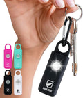 Original Defense® Siren Self-Defense Alarm - 130 dB Keychain Alarm with LED Strobe Light for Women, Children, and Elderly - Police Recommended - (Black, 1 Count)