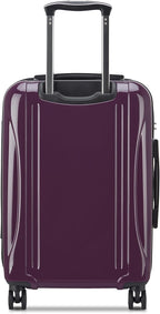 DELSEY PARIS Helium Aero Hardside Expandable Luggage with Spinner Wheels, Plum, Carry-On Plus 21 Inch