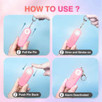 MtMinn Personal Safety Alarm for Women - 130dB Self Defense Keychains Siren Whistle, Replaceable Battery with SOS LED Strobe Light - Emergency Security Safe Protection Devices for Kids Elderly