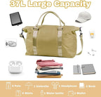 Weekender Duffel Bags for Women， Travel Totes Bag for Airplane Essentials, Overnight Bags for Women with Trolley Sleeve, Large Carry On Hospital Bag for Labor and Delivery, Sport, Gym