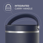 Hydrapeak 25oz Stainless Steel Vacuum Insulated Food Jar | for Hot Food and Cold Food, Wide Mouth Leak-Proof Soup for Adults, 10 Hours Hot and 16 Hours Cold (Navy)