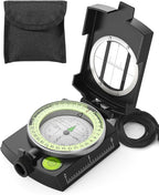 Sportneer Compass: Accurate Durable Lightweight Orienteering Compass with Strap and Carrying Case, Glow in The Dark Waterproof Hiking Essentials for Camping Backpacking, Best Survival Gifts for Kids