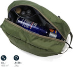 Travel Toiletry Bag 8L, Large Packing Cube with Waterproof TPU Wet/Dry Compartment