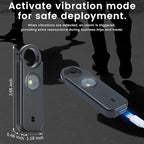 TIPSEAN Personal Safety Alarm - 135dB Ultra Loud Siren with LED Strobe Light, USB-C Rechargeable, Compact Keychain Alarm for Women/Men, Emergency Flashlight & Vibration Alert(Black)
