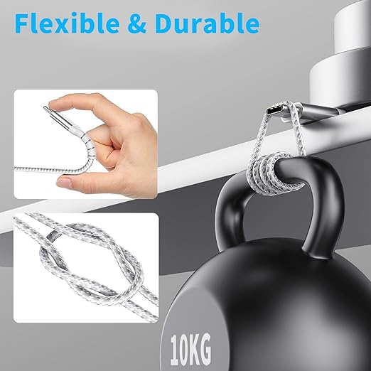 3ft USB-C to USB-C Cable for iPhone 16/15 Pro/Max, Braided USB Type C to Type C Fast Charging Cable Compatible with Samsung Galaxy Google Pixel, USBC to USBC Cable 1m