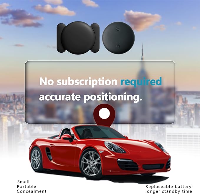 Android Find My Device Subscription-Free GPS Car Locator ，Super Magnetic! 365-Day Ultra-Long Battery Life! – Waterproof, Drop-Resistant, and Stealth Tracking.