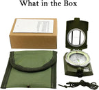 Compass, Hiking Compass for Survival with Lensatic – Water-Resistant Durable and Pocket-Sized