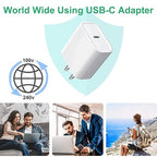 iPhone 16 15 Charger Fast Charging,3Pack 20W Fast Charging USB C Charger with 10Foot Long Type C to C Cable Cord TypeC Block Brick for iPhone 17/16e/16/16Pro/16 Plus/16 ProMax/15 Pro,iPad Air/Pro/Mini
