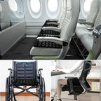 Sonduur 18" x 16" Travel Cushion for Airplane Seat, Adjustable Portable Inflatable Seat Cushion for Air Travel, High Profile Travel Seat Cushions for Airplanes, Lycra Material