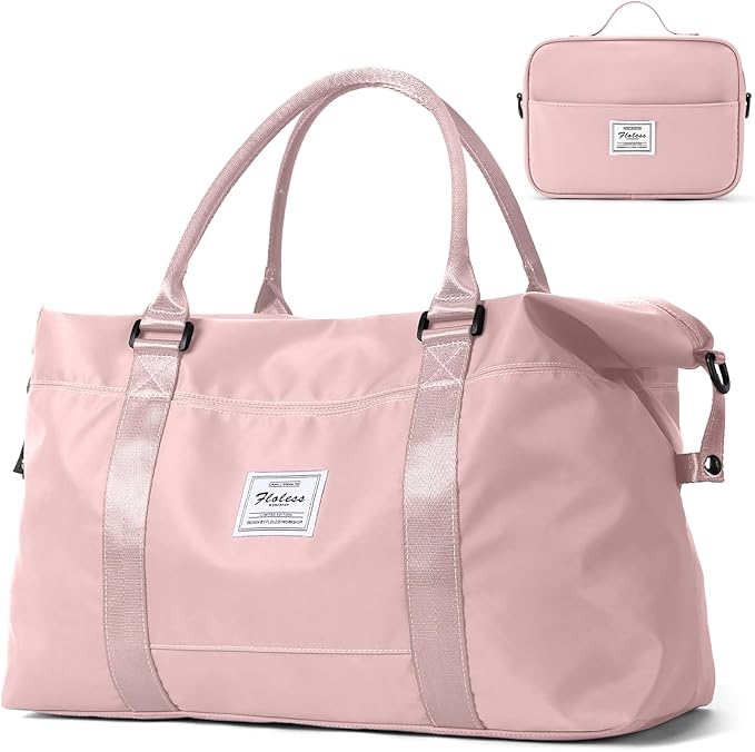 HYC00 Travel Duffel Bag,Carry-on Overnight Weekender Bags for Women,Sports Tote Gym Bag with Wet Pocket