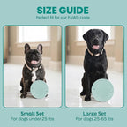 KindTail Dog Travel Bowls - Set of 2 Portable Pet Food & Water Dishes with Lid & Handle - Each Nesting Container Includes a Non-Slip Silicone Base - Microwave & Dishwasher Safe - BPA & Toxin-Free