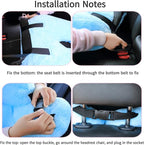 FHSGGP Travel Pillow Car Pillow Kid Car Sleeping The Sleeping Aid for Adults and Kids on Road Trips Kids Travel Pillow Colorful Blue
