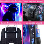 Kids Suitcase with Wheels for Girls and Boys, Rolling Carry on Luggage for Toddler Children