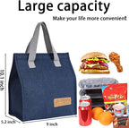 Lunch Bag for Women/Men,Waterproof Reusable Portable Lunch Tote,Lunch Box Bag.Thermal Cooler Bag Ideal for Work/Party/l/Travel/Picnic (Light Blue)