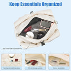 Forestfish Gym Bag For Women With Yoga Mat Holder & Shoe Compartment & Wet Dry Storage Pocket & Adjustable Strap