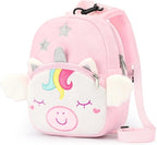 mibasies Toddler Backpacks for Girls 2-4: Plush Backpack -3D Animal Cartoon Mini Travel Bag -10 inch Toddler Backpack Leash