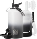DYSANKY 1 Gallon Insulated Water Bottle | Upgraded Thickened Stainless Steel Metal Portable Sports Large Water Jug for Gym and Hiking with Carrier Bag, Handle Strap | BPA-Free 128 oz