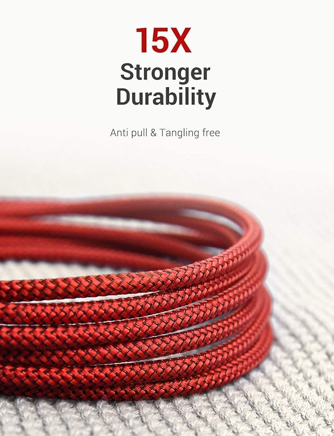 AINOPE USB Extension Cable,USB Extender,USB 3.0 Extension Cable, Male to Female Cord High Data Transfer Compatible with Webcam,Keyboard,Flash Drive,Hard Drive,Printer,10FT,Red