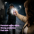 Rechargeable Personal Safety Alarm, 130dB Emergency Siren with LED Flashlight, Portable Keychain for Women, Kids, Elderly, Night Running & Travel (Lavender Purple)