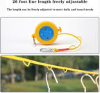 Travel Clothesline, 26 Feet Portable Clothesline,Clothes Line Outdoors,Travel Hotel Camping 、Cruise Ship、 Backyard 、Outdoor/Indoor,Fv Clothesline,with Windproof Hanging Hole(1 Piece)