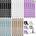 30 Pcs Cable Ties ，Silicone Cable Ties, Reusable Cord Organizer for Charger Cables, Hair Dryer, Home & Office, Flexible Cord Wraps for Electrical Wires (30 Pcs Cord Organizer)