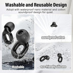 Ear Plugs for Sleeping 35dB Noise Cancelling Silicone Earplugs Single and Double Layer Tips for Side Sleepers Reusable Travel Work Study