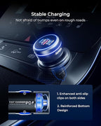 SUNDA 230W USB C Fast Car Charger, 3-Ports Mutiple Car Charger Adapter, Fast Charging PD140W/PPS63W/QC45W Compatible with iPhone17/16/15/MacBook/iPad/Laptop/SamsungS25, Cigarette Lighter USB Charger