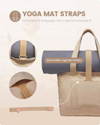 LOVEVOOK Tote Bag for Women,Lightweight Gym Tote Bag with Zipper,Work Tote with Laptop Pocket,Nurse Dance Yoga Bag for Travel