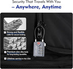 SURE LOCK TSA Approved Combination Luggage Locks with Open Alert Indicator – Durable Zinc Alloy Cable Travel Locks with Large Easy-Read Dials for Suitcases, Backpacks & Gym Bags(Grey 2 Pack)
